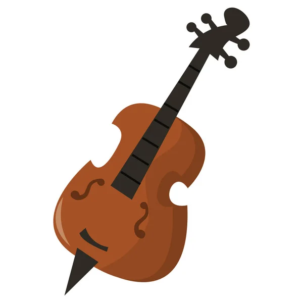 Een Cartoon Vector Illustratie Van Een Cello — Stockvector