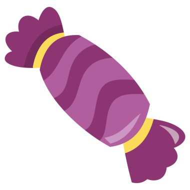 Tatlı bir şekerin çizgi film vektör çizimi.