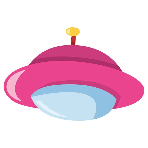 Cartoon Vector Illustration Ufo Flying Saucer — Stock Vector