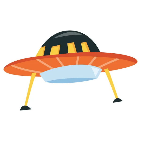 Cartoon Vector Illustration Ufo Flying Saucer — Stock Vector