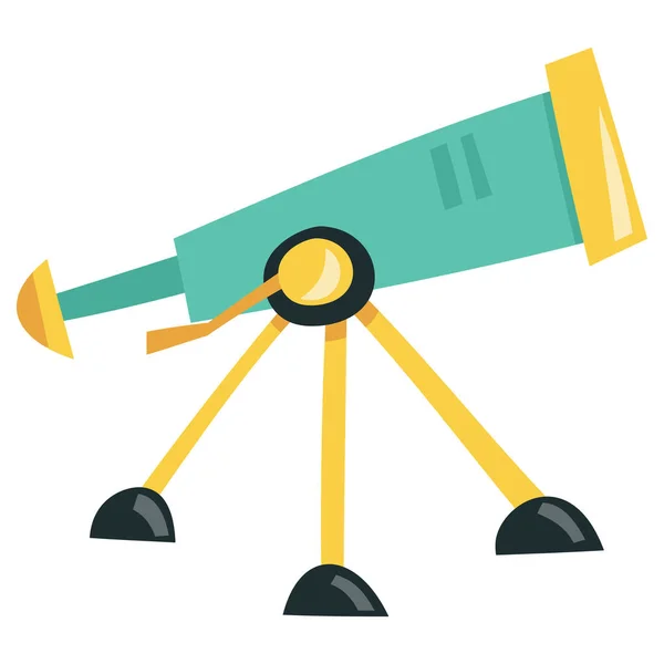 Eine Zeichentrickvektorillustration Des Teleskops — Stockvektor