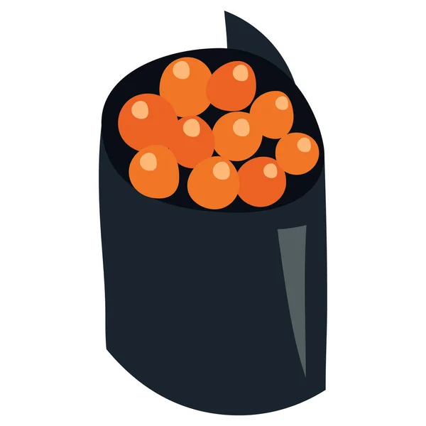 Vector Dibujos Animados Ilustración Sushi Sashimi — Vector de stock