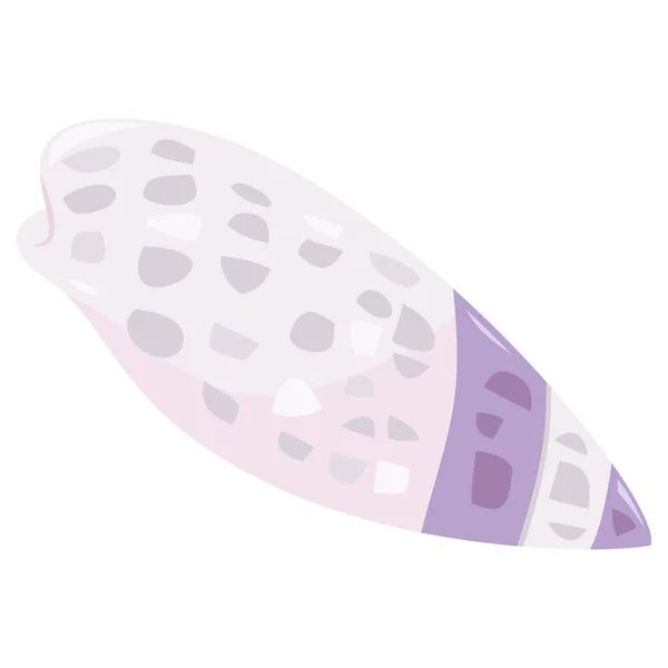 一个可爱的贝壳的卡通矢量图解 — 图库矢量图片