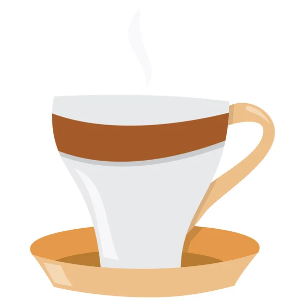 Eine Zeichentrickvektorillustration Einer Kaffeetasse — Stockvektor