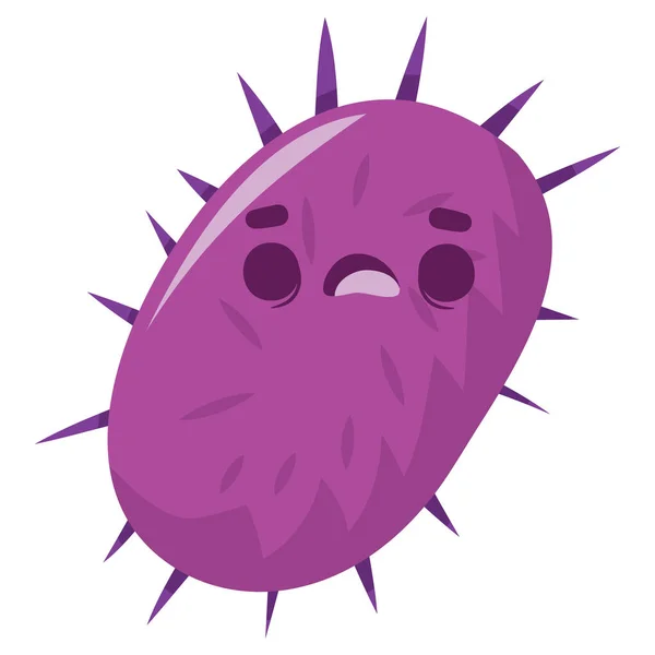 ウイルスや生殖文字の漫画のベクトル図 — ストックベクタ