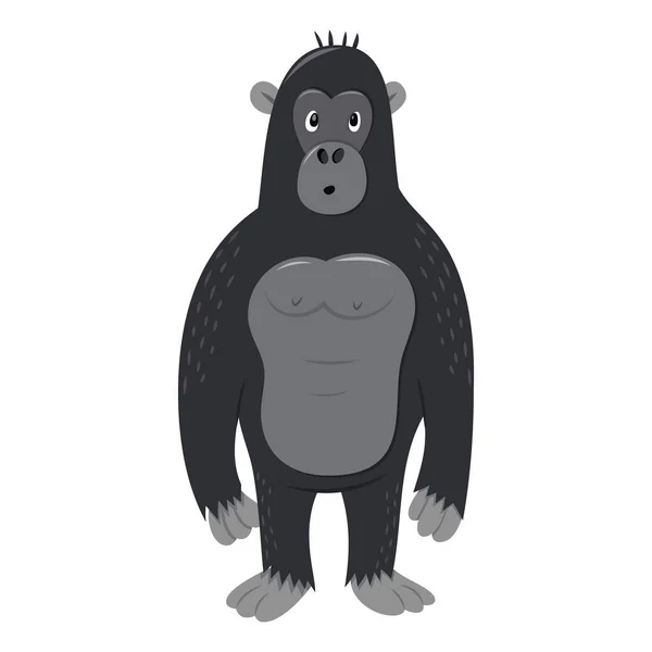 Vector Dibujos Animados Ilustración Gorila Lindo — Archivo Imágenes Vectoriales