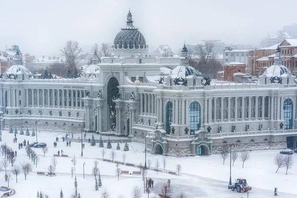 Vue d'hiver du Palais de l'Agriculture d'en haut — Photo