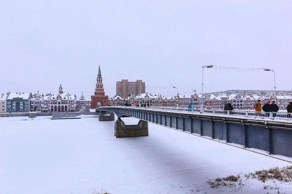 Vue d'hiver de la Banque de Bruges — Photo