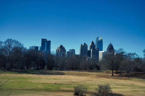 Atlanta Januar 2022 Ein Wunderschöner Blick Auf Die Skyline Der — Stockfoto