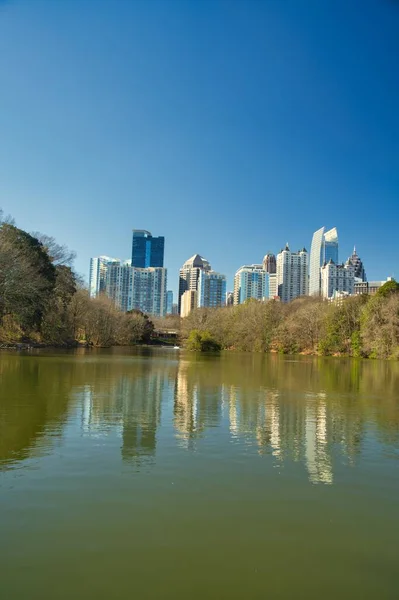 Atlanta Januar 2022 Ein Wunderschöner Blick Auf Die Skyline Der — Stockfoto