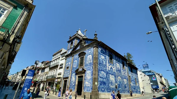 Porto Portugal July 2022 Beautiful Facade Historical Churches Porto Portugal —  Fotos de Stock