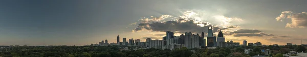 Vue Panoramique Aérienne Atlanta Prise Par Drone Coucher Soleil Depuis — Photo
