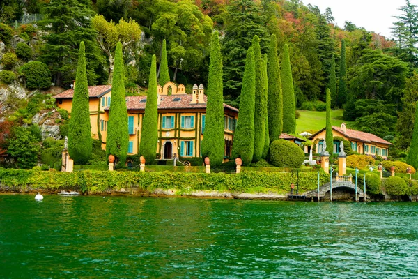 Jezioro Como Włochy Września 2022 Piękny Widok Luksusową Willę Cassinella — Zdjęcie stockowe