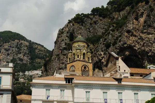 Amalfi Itálie Srpna 2022 Panoramatický Pohled Dal Molo Tramonto Amalfi — Stock fotografie