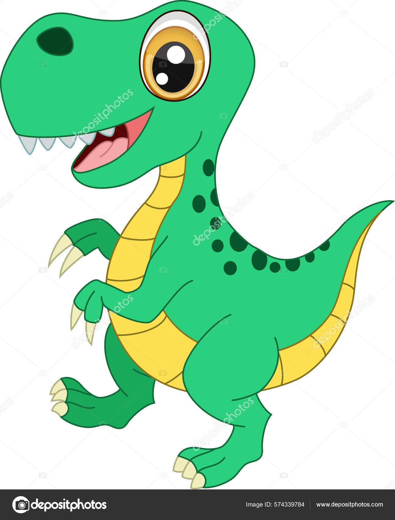 Um Desenho Ou Ilustração De Cor De Vetor De Dinossauro Verde Gigante Bonito  Royalty Free SVG, Cliparts, Vetores, e Ilustrações Stock. Image 132664399