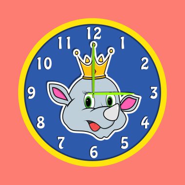 Çerçeve etiketli şirin hayvan kafası. Hippopotam Kafa. Çizgi film, Logo, Simge ve Karakter Tasarımı için mükemmel. Vektör ve Görüntü.