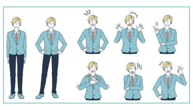 Takım elbiseli adamlara tepki