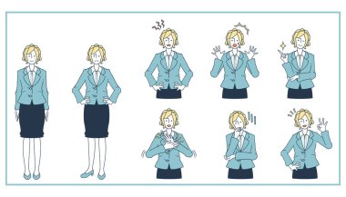 Takım elbiseli kadınlara tepki