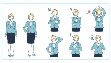 Takım elbiseli kadınlara tepki