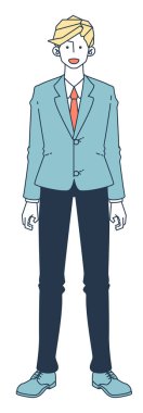 Takım elbiseli bir adamın resmi.