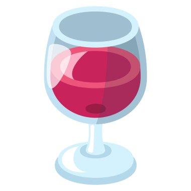 Şarap kadehinde iç (kırmızı şarap))