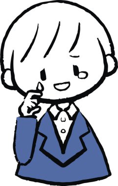 Takım elbiseli bir adamın gülümsemesi ve gözyaşlarını silmesi..