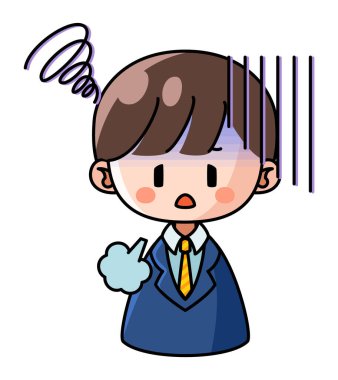 Hayal kırıklığı ve depresyonla iç çeken takım elbiseli bir adam.