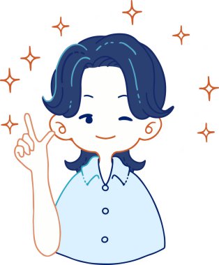 Illustration also shows someone confidently proposing an idea