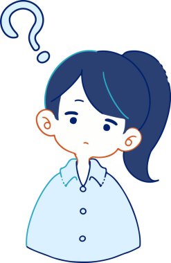 Kafasını eğen, niyetini anlamayan bir insan tasviri