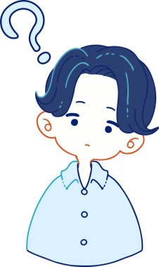 Kafasını eğen, niyetini anlamayan bir insan tasviri