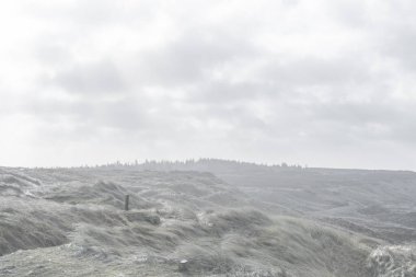 Kışın İskandinav manzaraları