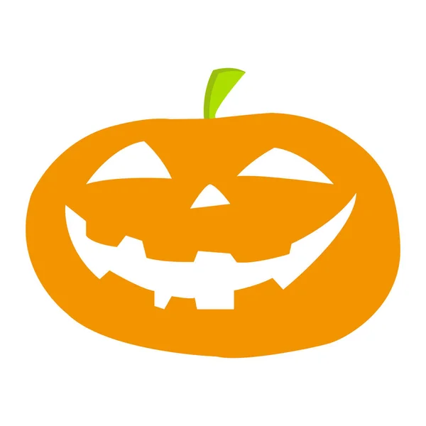 Icona di Halloween. Zucca su sfondo bianco. Concetto Halloween — Foto Stock