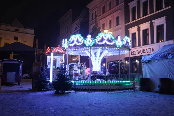2021 Torun Poland Christmas Market Market Square Torun — Stockfoto