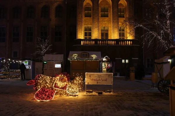 2021 Torun Pologne Marché Noël Sur Place Marché Torun — Photo