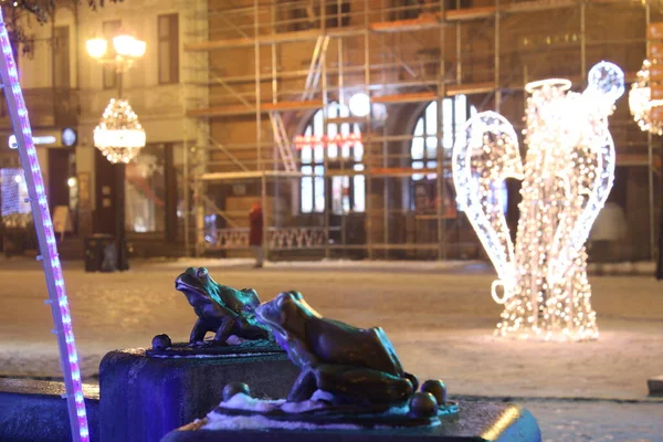 2021 Torun Pologne Marché Noël Sur Place Marché Torun — Photo