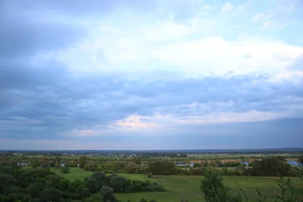 View Lower Vistula Valley Diabelce Swiecie Hiking Trail — стокове фото