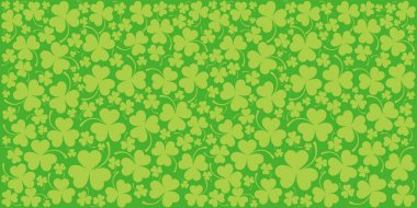 Aziz Patrick günü arka plan yonca yaprakları ile 