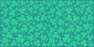 Aziz Patrick günü arka plan yonca yaprakları ile 