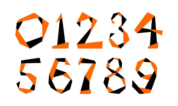 Números Coloridos Ilustración Vectorial — Vector de stock