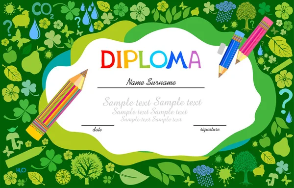 Okul konseptine, diplomaya, vektör illüstrasyonuna