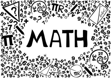 Matematik simgesi vektör illüstrasyonu