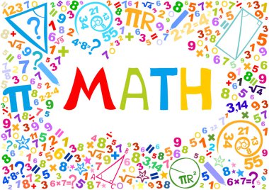 Matematik simgesi vektör illüstrasyonu