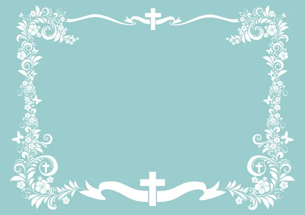 Illustration Vectorielle Une Croix Chrétienne — Image vectorielle