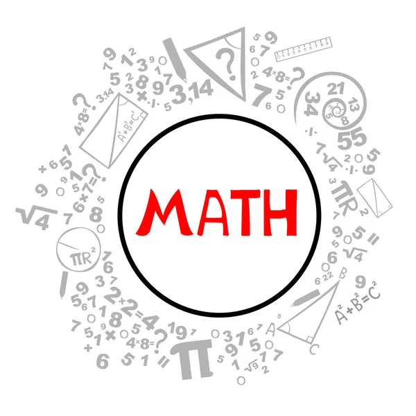 Απεικόνιση Διανύσματος Εικονιδίου Μαθηματικών — Διανυσματικό Αρχείο