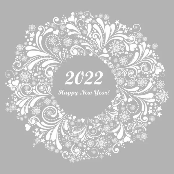 Feliz Año Nuevo 2022 Ilustración Vectorial — Vector de stock