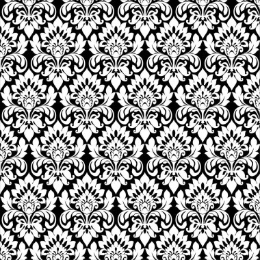 Soyut çiçeklerle kusursuz desen