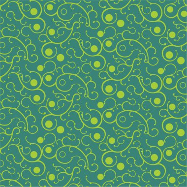 Soyut çiçek elemanları ile Seamless Modeli