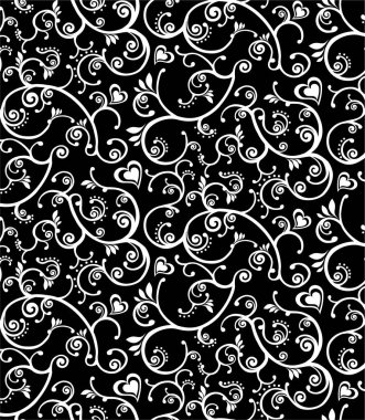 Çiçek süsü ile kusursuz desen. vektör illüstrasyonu