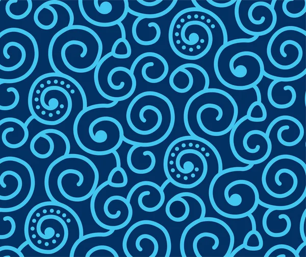 Абстрактный Голубой Бесшовный Рисунок — стоковый вектор