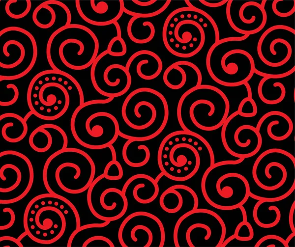 Patrón Sin Costura Abstracto Rojo Negro — Vector de stock